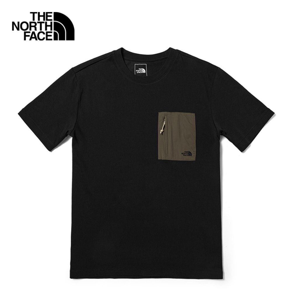 THE NORTH FACE M S/S HYBRID POCKET TEE - AP - TNF BLACK เสื้อยืดแขนสั้น ผู้ชาย