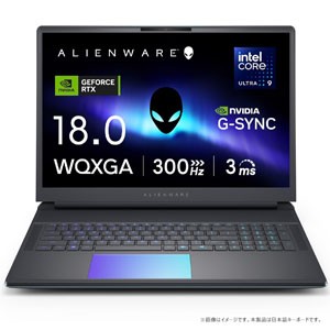 Dell ノートパソコン Alienware 18 Area-51 AA18250 18インチ Intel®Core™Ultra 9 プロセッサー 275HX RTX 5080 メモリ32GB SSD1TB Windows 11 リキッド ティール 翌営業日対応オンサイト出張修理サービス1年 NAA108-FN