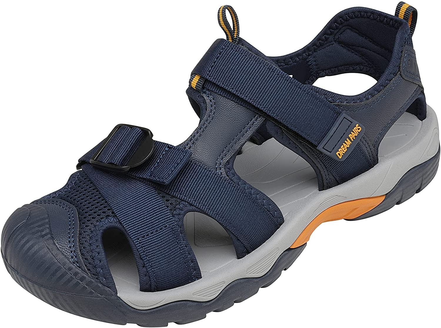 DREAM PAIRS Men’s Sport Outdoor Hiking Sandals Closed Toe Athletic Adventure Bea